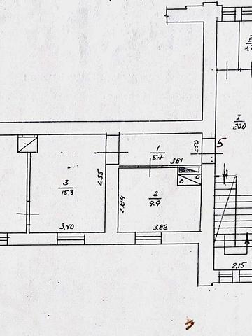 Продаж 2-х кімнатної квартири в центрі смт Вапнярка