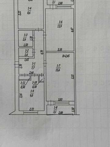 Продам 3-х кімнатну квартиру в центрі Нова Водолага