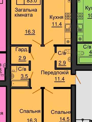 ‼️РОЗСТРОЧКА‼️ Продам 3к квартиру 83м2 Софія Резиденс & Резиденція ЖК София Резиденс от Мартынова