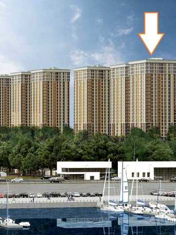 2 ком квартира ЖК Урловский 1 , дом 1   Новострой ЖК Урловский 1