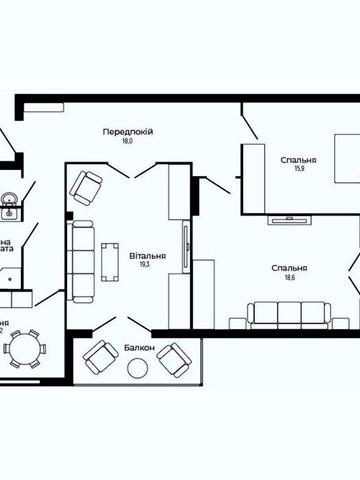 Продаж ЗДАНОЇ квартири площею 90м2 неподалік ТЦ "Велес"