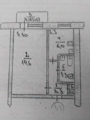 Квартира однокомнатная центр