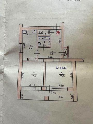 Продаю двох кімнатну квартиру в центрі