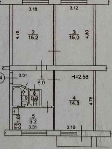 Продається трьохкімнатна квартира по вул. Богомольца Академіка, 8А.