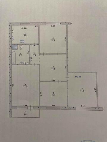 Квартира 4-х комн. с гаражом на Всебратское-2 (Макулан), 82,5 кв.м