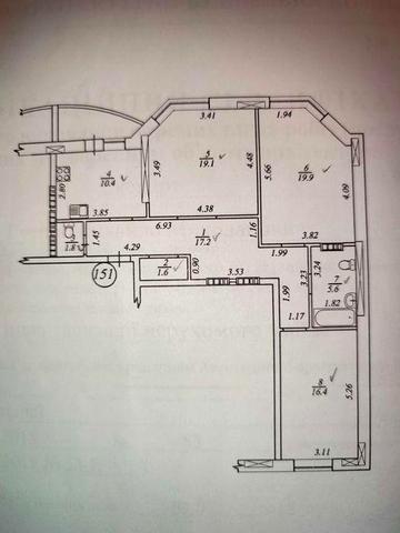 Продаж 3 к квартири з меблями вул. Київський шлях 95 ЖК Київський шлях
