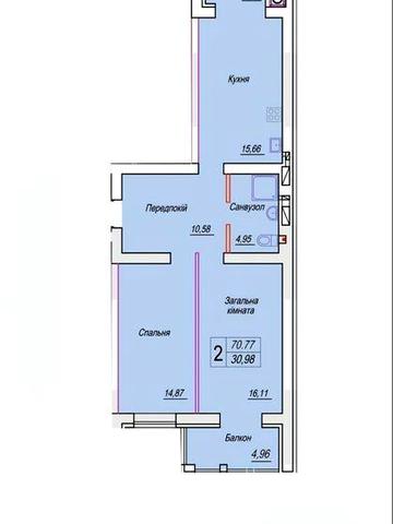 Продаж 2-кім квартири в ЖК Смарт Сіті 3 АО ЖК Смарт Сіті 3