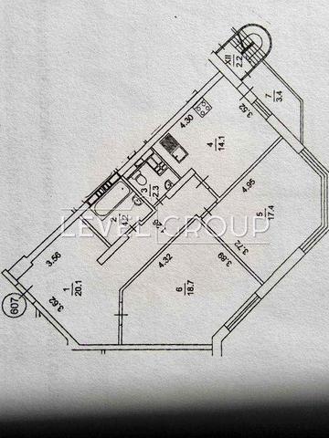 2 кімнатна 80,1 м.кв  Харківське шосе 152