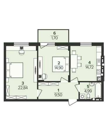 Продаж 2 кім. кв , 68,65 м2 , ЖК Південний DELUXE ,Скнилів_Без комісії ЖК Південний DELUXE