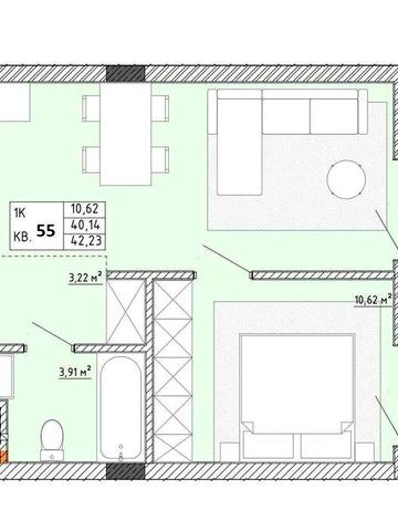 Продаж 1 кімнатної в новобудові ЖК Тихий Львів, Пустомити