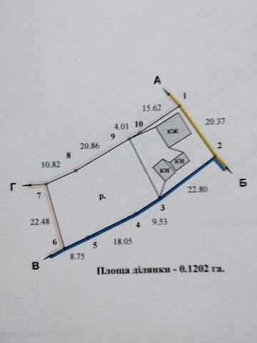 Земельну ділянку з будинком
