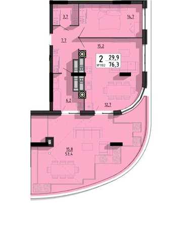 Продаж квартири з виглядом на озеро та терасою ЖК SvitLand Residences