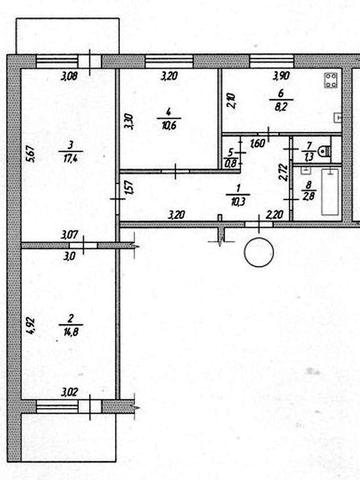 Продам 3-к.квартиру в Александровском р-не, ул. Школьная 25