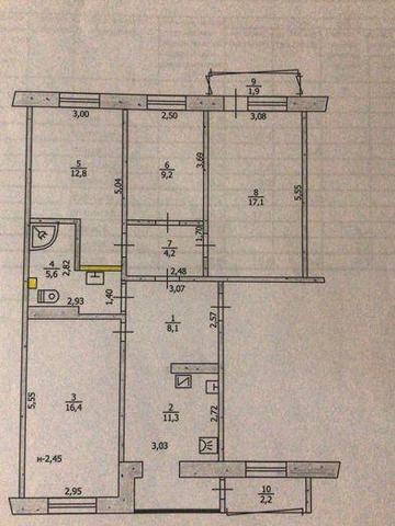 Продам 4к квартиру м Павлоград ЖК ОСБ