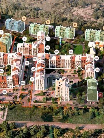 Двухуровневая квартира с террасой, 82,3 м² ЖК Белый Шоколад Е-Оселя ЖК «Білий Шоколад Center»