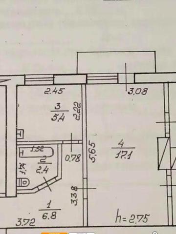 )( Продаж 3-К квартири під ремонт