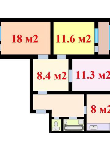 Виноградар. Здам 3-кімнатну з ремонтом, пр. Європейського Союзу, 70-А.