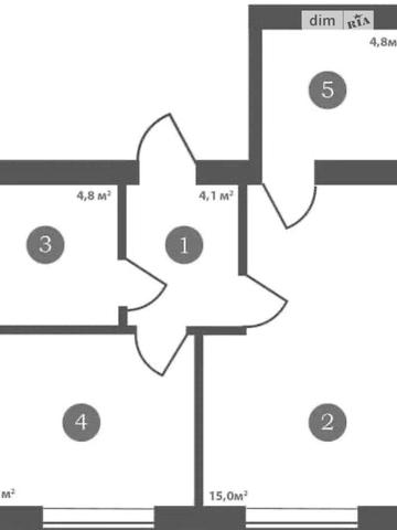 Продаж 1к Квартира Гайдамацька вулиця
