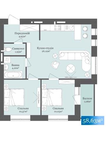 Продаж 2 кім квартири у ЖК West Towers ЖК West Towers
