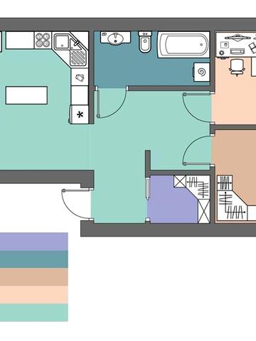 Однокімнатна Студія ЖК Куземського 30