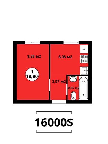 Продаж 1к Квартира Сосновий провулок ЖК Sherwood