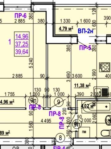 Продам 1 комнатную квартиру ЖК Валентиновская, 1 ДОМ, 40м2, VW ЖК Валентиновская