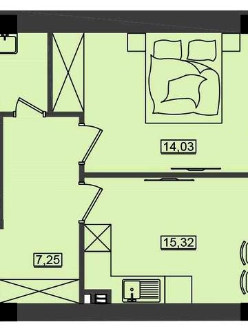 1-но кімнатна квартира біля моря ЖК "ДІМ У МОРЯ"ПРЕМЬЕР"