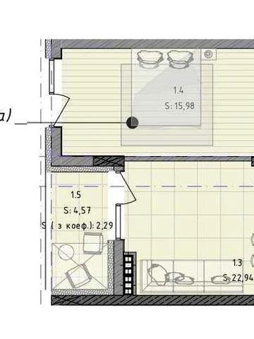 Продаж 1 кімнатної 52кв.м. в новобудові вул. Шевченка ЖК Кленовий двір