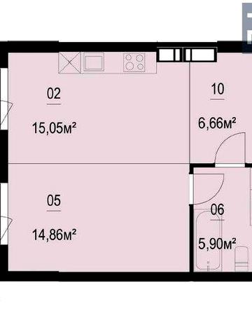 без% Продаж 1к квартири 43.78 проспект Степана Бандери, 14Б 4кв. 2026р ЖК Boston