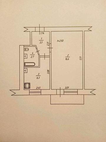 1-кімнатна квартира. Лубни.