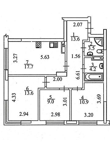 Продаж 3-кімнатної квартири, вул. Кульженка 31А, ЖК Яскравий ЖК Яскравий