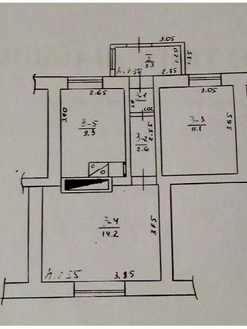 Продається 2х кімнатна квартира