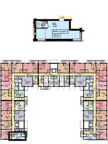 Щасливе смарт квартира в цоколі ЖК 7Я