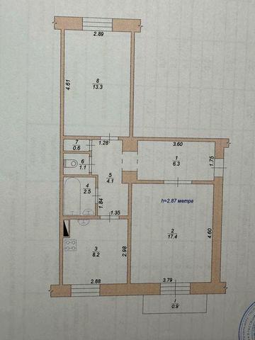 Продам 2-х кімнатну квартиру на Транпарці. Сталінка.