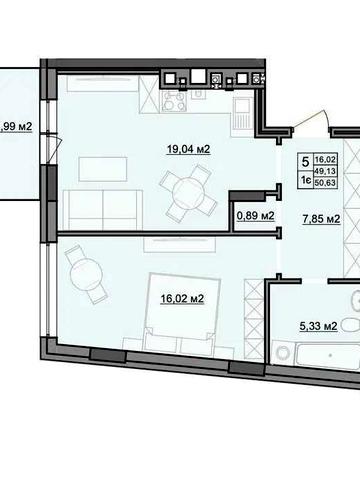 1-кім.50 м²без комісії,розтермі.ЖКD8вул. Ткацька (р-н Замарстинівська) ЖК D8|Д8