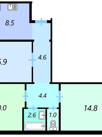 Продажа 3-х кім квартири вул. Рональда Рейгана, 11