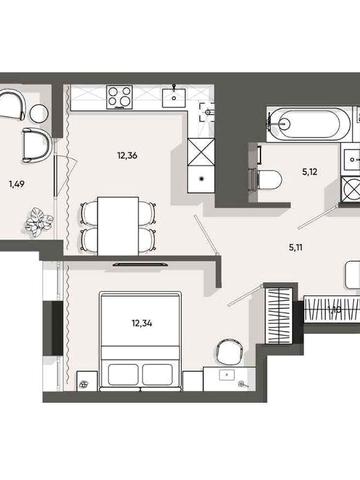 ЖК Five Address | 1-кімн., 37.5 м² | РОЗТЕРМІНУВАННЯ | БЕЗ КОМІСІЇ ЖК Five Address