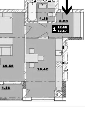 Продаж 1к Квартира Обухівський ключ мікрорайон ЖК Обуховский ключ