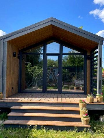 Модульний Будинок 36 м² (9х4) з критою терасою 1,5х4