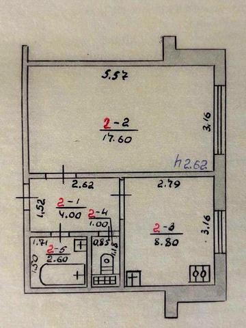 1 кімнатна квартира у Кагарлику Київська обл. (34 кв.м).