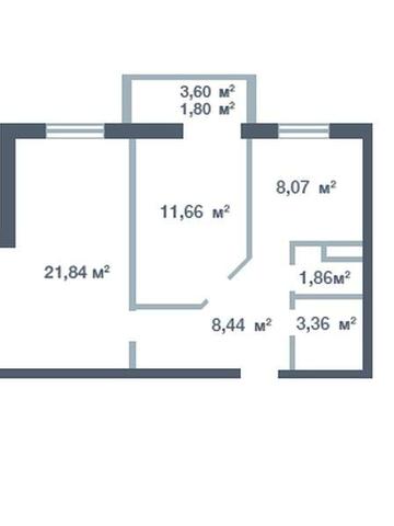 2к.кв, новый дом, ЖК Новосел