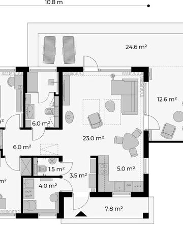 Домик 78 м2 в соснах, новострой.