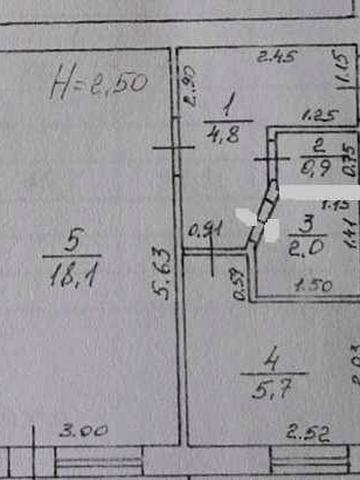 ОДНОКІМНАТНА квартира 31.5 кв.м. на 1 поверсі на стадії ремонту
