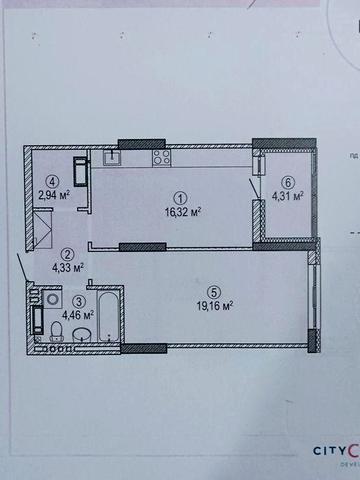 Продам 1кімн.52м2 ЖК"Крона парк 2" ЖК Krona park