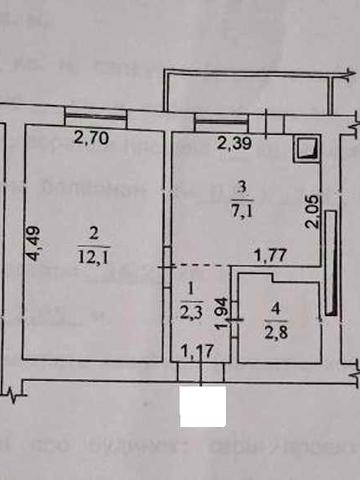 Продам 1-к. кв. в с. Соф. Борщагівка, Кошова 101 ЖК Данія