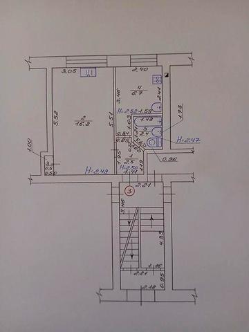 Продається 1 кімнатна квартира в центрі міста