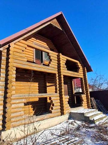 Продається будинок зі зрубу 78 кв.м. с.Плоске (35 км до Києва)