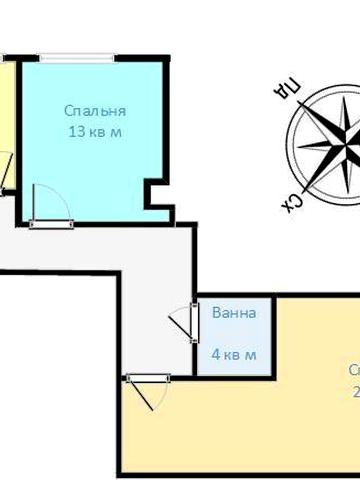 Супер ціна !!! Двохкімнатна простора квартира 72 м кв у готовому будин ЖК Комфорт-Сіті