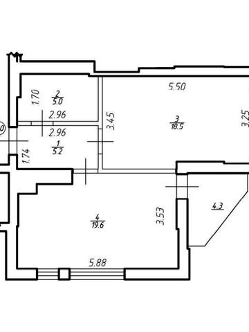 Чудова однокімнатна кв 52,6м.кв. панорамний вигляд, вул Під Голоском ЖК Comfort Hill