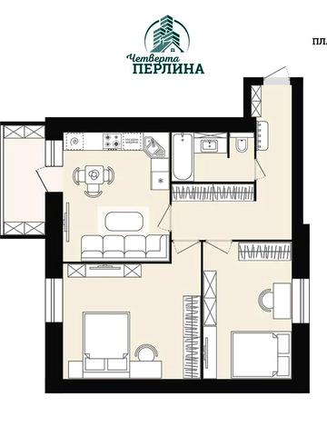 Квартира в новобудові ЖК Четверта Перлина